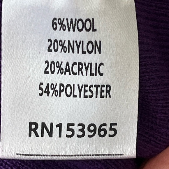 Area Stars NWT Puff Long Sleeve Knit Midi Dress in Purple Size Small - Picture 10 of 12